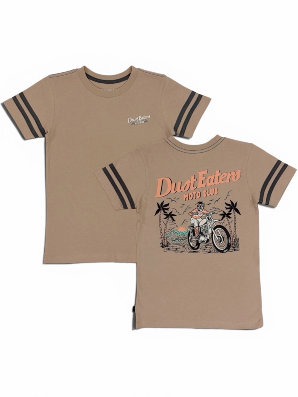 Dust Eaters Moto Club Short Sleeve Tee - Tan